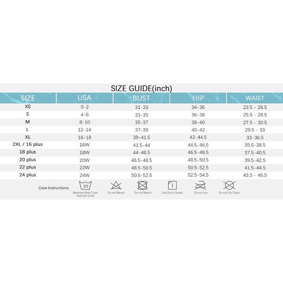 NWT EoMENIE - One Piece Swimsuit Cut Out Swimwear High Waist Monokini - Plus 22W - Picture 10 of 10